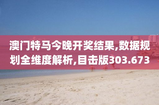 澳门特马今晚开奖结果,数据规划全维度解析,目击版303.673