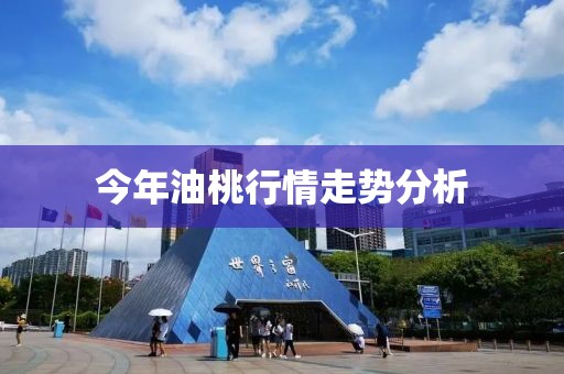 今年油桃行情走势分析