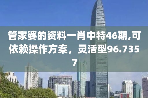 管家婆的资料一肖中特46期,可依赖操作方案，灵活型96.7357