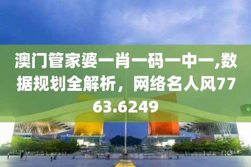 澳门管家婆一肖一码一中一,数据规划全解析，网络名人风7763.6249