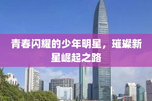 青春闪耀的少年明星，璀璨新星崛起之路