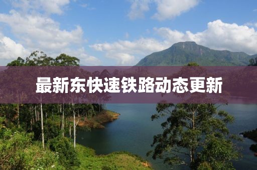 最新东快速铁路动态更新