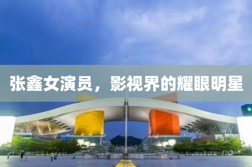 张鑫女演员，影视界的耀眼明星