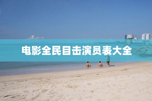 电影全民目击演员表大全