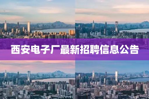 西安电子厂最新招聘信息公告