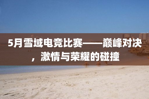 5月雪域电竞比赛——巅峰对决，激情与荣耀的碰撞