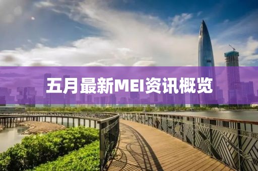 五月最新MEI资讯概览