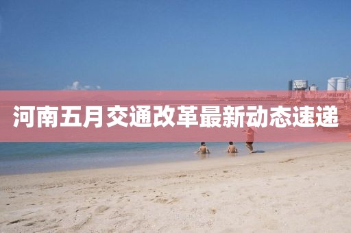 河南五月交通改革最新动态速递