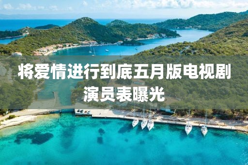 将爱情进行到底五月版电视剧演员表曝光