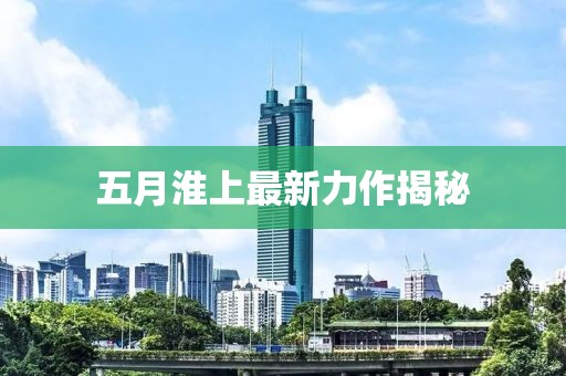 五月淮上最新力作揭秘