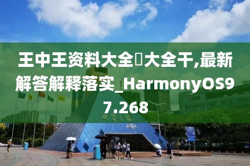 王中王资料大全枓大全干,最新解答解释落实_HarmonyOS97.268